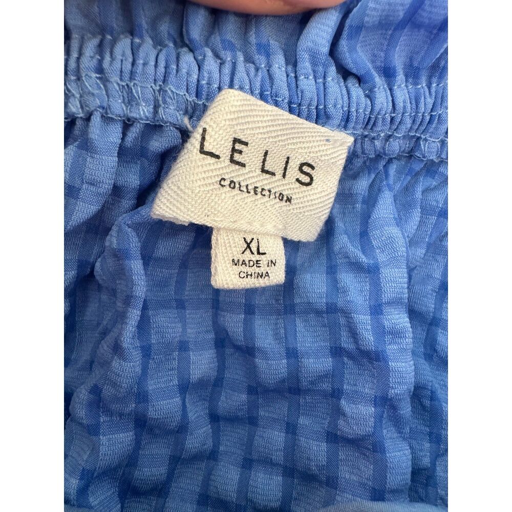 Le Lis Textured Off-Shoulder Boho Dress Balloon Sleeve Size XL - Picture 7 of 7